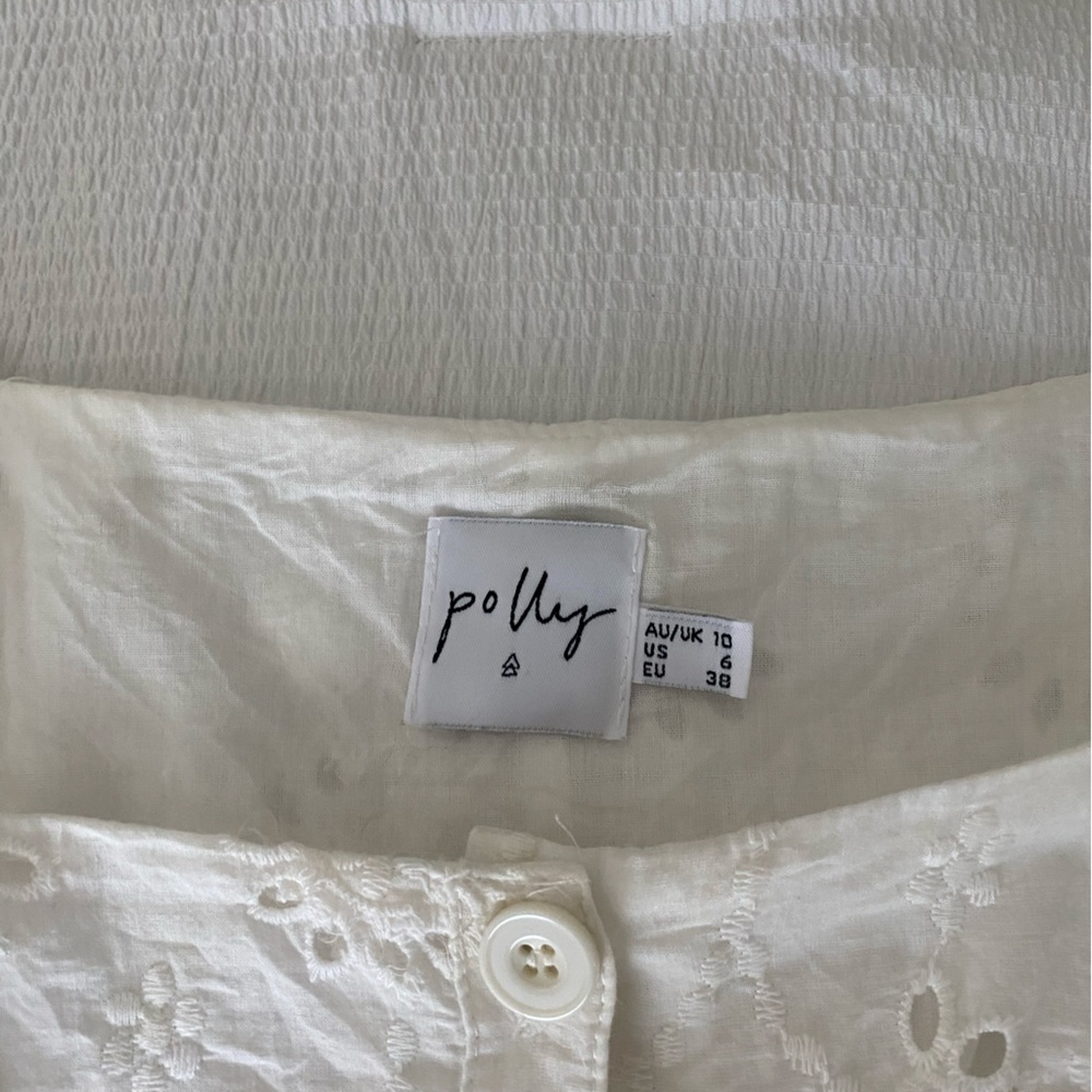 White princess Polly blouse size 6